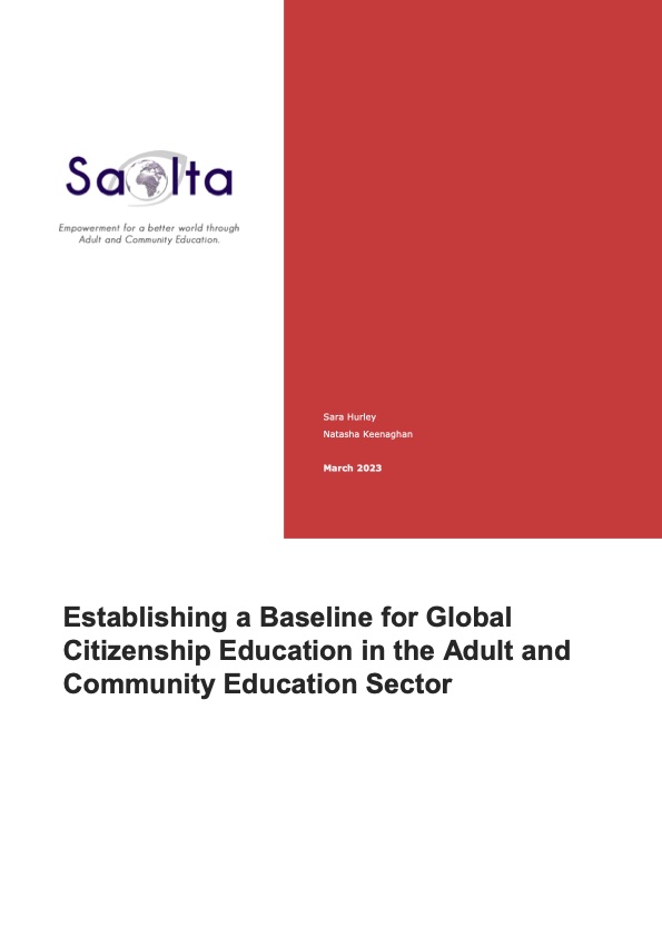 Establishing a Baseline for Global Citizenship Education in the Adult andCommunity Education Sector